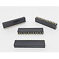 Connectors Pro 25-Pack 30P 2.54mm 0.1" Pitch PCB Female Pin Headers 2x15 Dual Rows 30 Pins Female Sockets to Male Straight PCB DIP, Double Rows PC Board Through-Board Strip (2x15-30P-25PK)