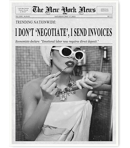 Amazon.com: Retro Newspaper Headline Wall Art, Better Late Than