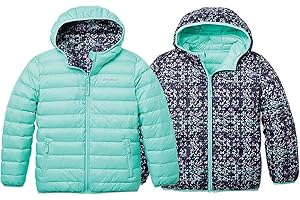 Eddie Bauer Kids' Reversible Jacket - Weather Resistant Quilted Down Coat for Boys and Girls (3-20)
