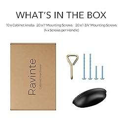 Ravinte 10PCS Pack 3inch Hole Center Matte Black