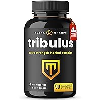 Tribulus Terrestris for Men & Women | 90 Vegan Capsules | Enhanced with Maca Powder & Black Pepper Extract | Extra Strength S