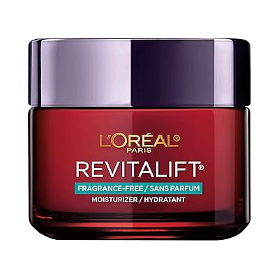 Anti-Aging Face Moisturizer, L&rsquo;Oreal Paris Skin Care, Revitalift Triple Power Fragrance Free Moisturizer with Pro Retinol, Hyaluronic Acid &amp; Vitamin C, Reduce Wrinkles, Firm and Brighten Skin, 2.55 Oz