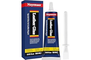 Nayrmaer Leather Glue, Special Fabric Adhesive Permanent Clear Washable for BondingLeather and Different Materials (Leather Glue, 60 ML * 1 Pack)
