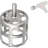 2.75" Stainless Sprinkler Head Trimmer, for 1/2&rdquo; Drill-Powered Sod Cutter | Stainless Grass Sprinkler Trimmer. Cuts grass, dirt, sand, clay. Garden, Golf, park, residential Clear Overgrown