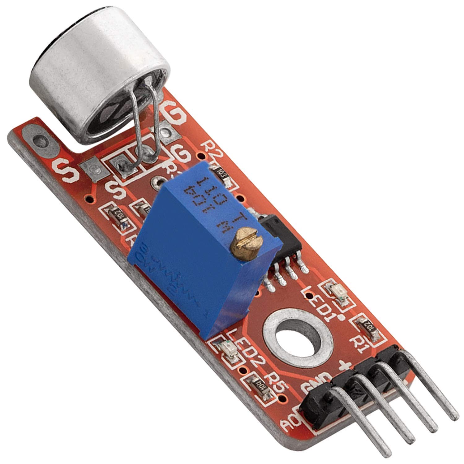 AZDelivery KY-037 High Sensitivity Sound Detection Big Microphone Module compatible with Arduino Including E-Book!