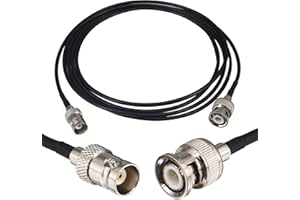 YOTENKO HD SDI Cable 6ft BNC Extension Cable Male to Female 50 Ohm RG174 for Scanner Wireless Microphone System Receiver Broa