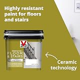 V33 Renovation Floor & Stairs Paint White Satin 2 L Removable Undercoat view 5