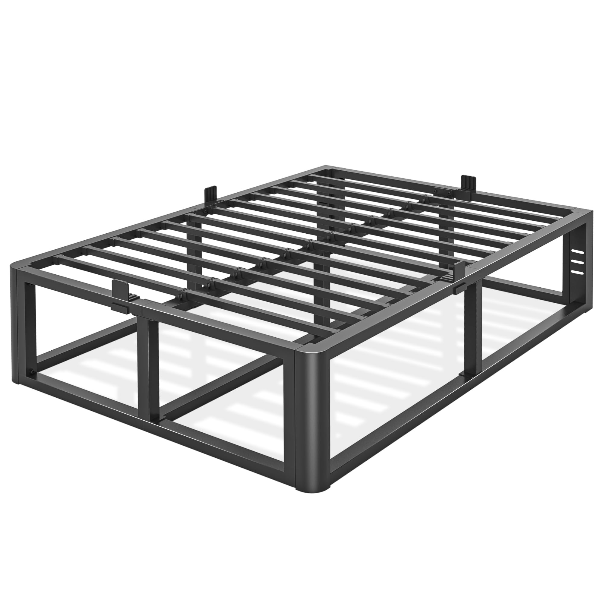 Photo 1 of ** MISSING SEVERAL PIECES MAY NOT BE COMPLETE**
Firpeesy Metal Heavy Duty 18 inch Queen Bed Frame with Rounded Corner and Headboard Hole Mattress Retainers 3500 LBS No Box Spring Needed Platform Noise Free Easy Assembly