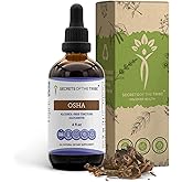Secrets of the Tribe OSHA Alcohol-Free Liquid Extract, Responsibly farmed OSHA (Ligusticum porteri) Dried Root 4 FL OZ