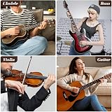 Aomig Guitar Tuner Clip On Digital Metronome Tuner for Strings Black view 7