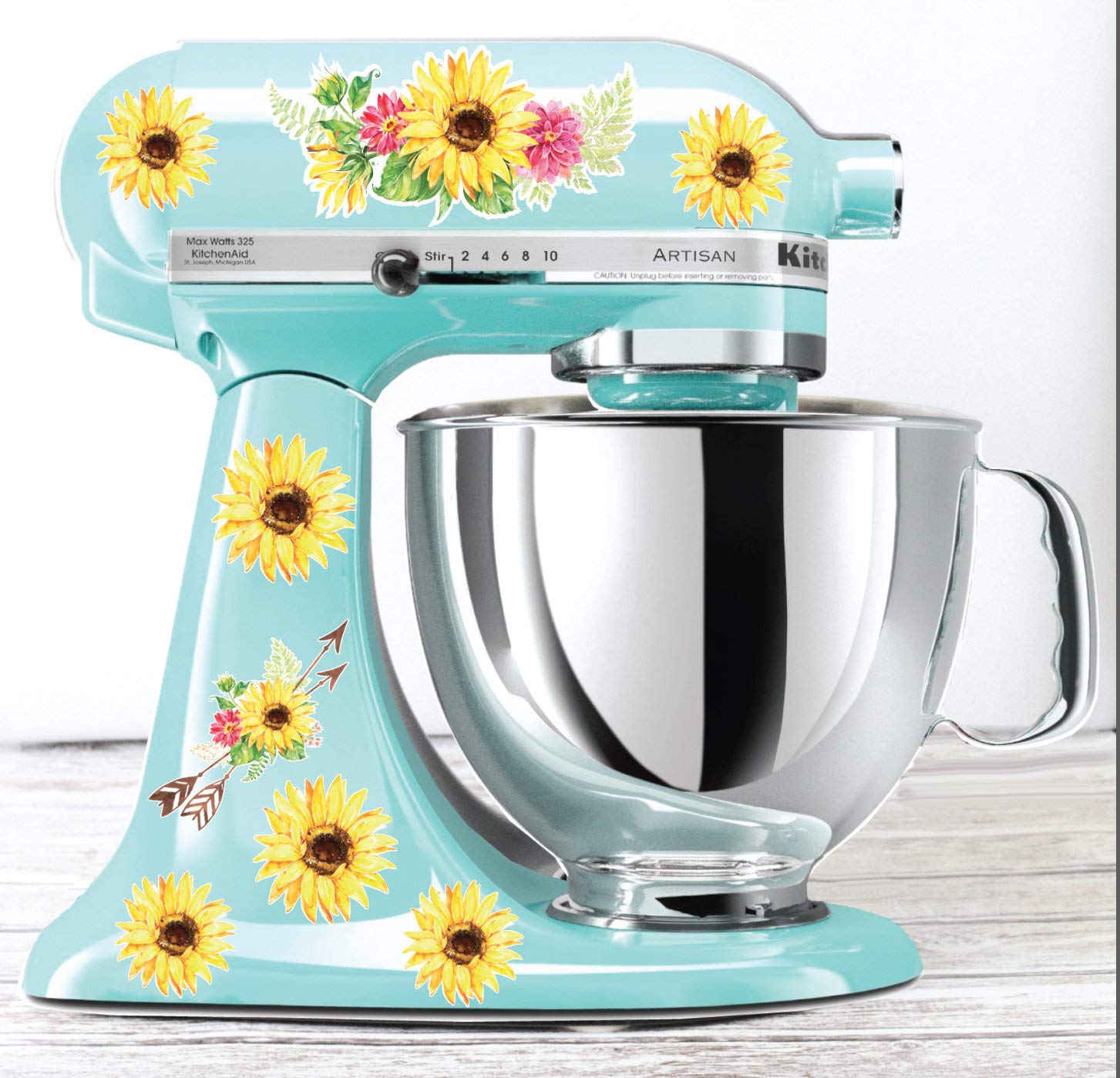 Buy Watercolor Sunflower Kitchen Mixer Decals Watercolor Flowers Sun