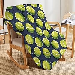 Tennis Throw Ball Sports Print Blankets Gifts Couch