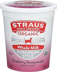 STRAUS FAMILY CREAMERY Organic Blueberry Pom Whole Milk Yogurt, 32 OZ