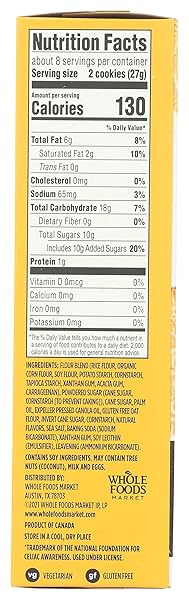 365 BY WHOLE FOODS MARKET, VANILLA SANDWICH CREMES, 8 OUNCE