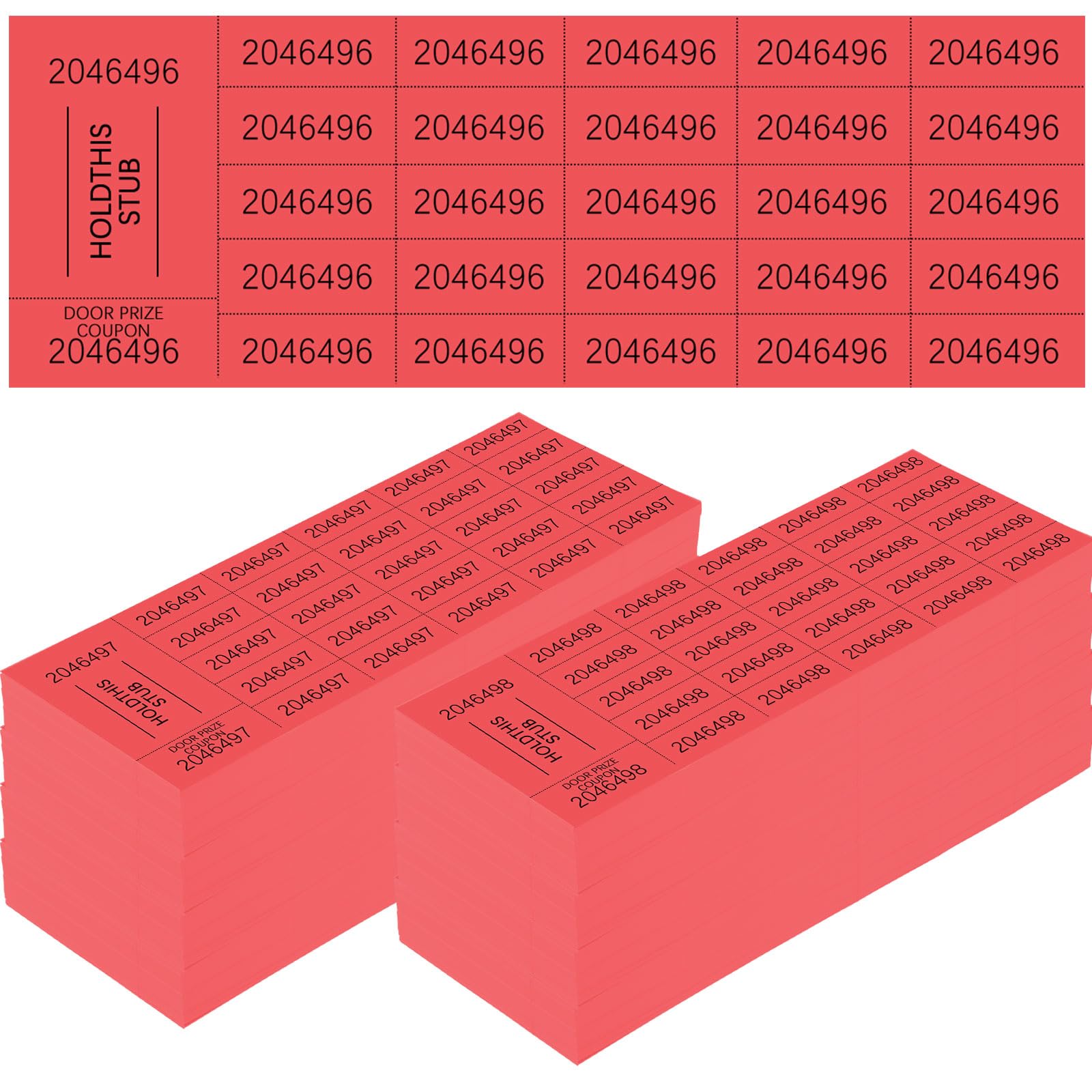 Kosiz 1000 Sheets 25 Bid Raffle Ticket Sheets