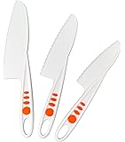 Curious Chef 3 Piece Nylon Knife Set-Orange