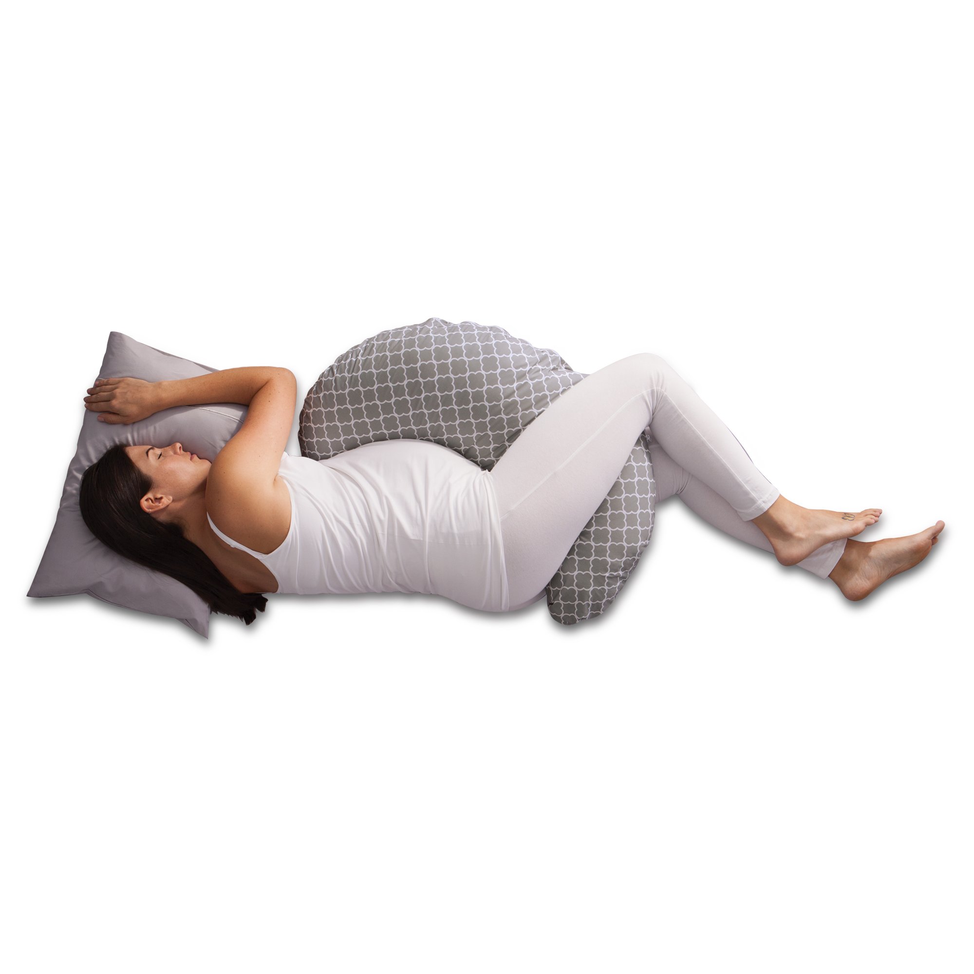 Boppy Pregnancy Support Pillow with Jersey Slipcover, Petite Trellis