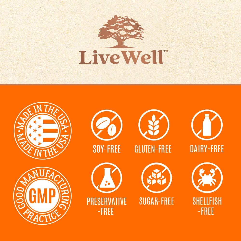 Magnesium Zinc & Vitamin D3 - Most Bioavailable Forms of Magnesium - Malate, Glycinate, Citrate - MagWell by LiveWell | Bone & Heart Health, Immune System Support - 120 Capsules: Health & Personal Care