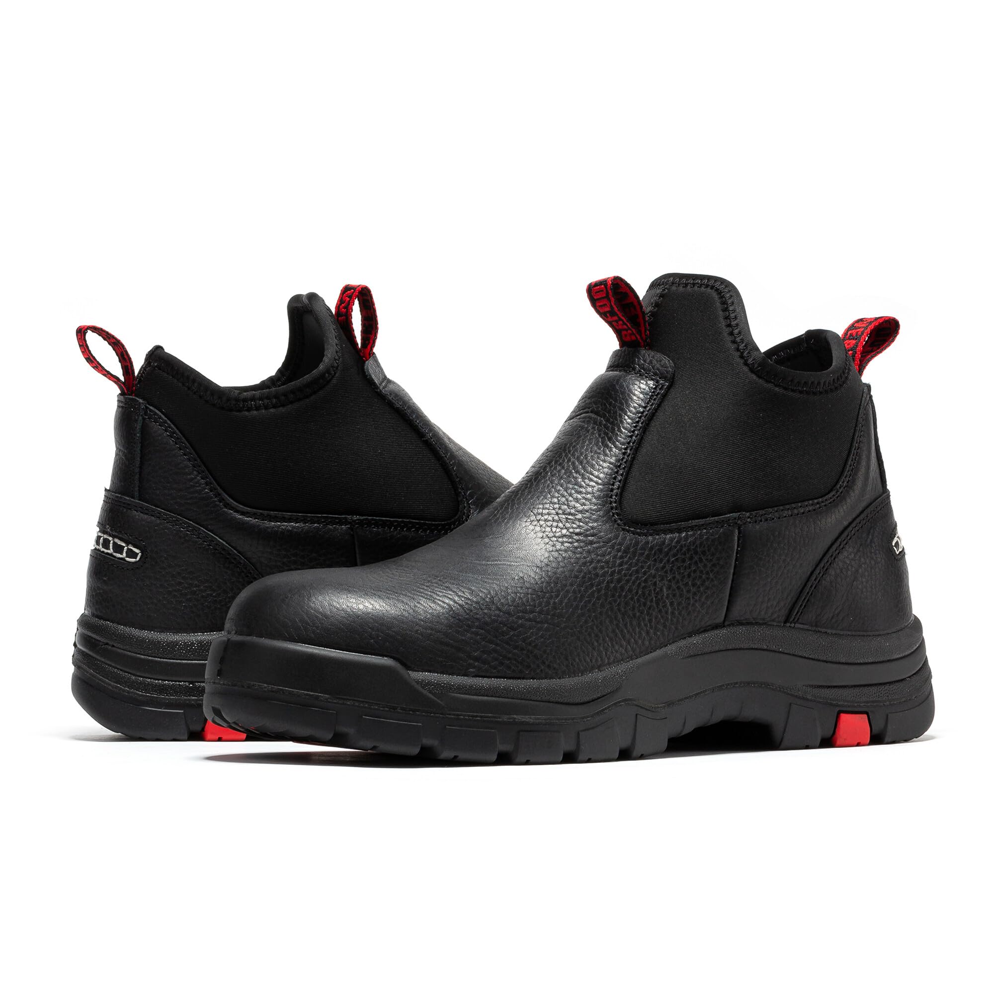 Photo 1 of **MAJOR DAMAGE**
ROCKROOSTER Lanley Men's Black 6 inch Chelsea Boots, EH Rated Waterproof Slip-on Work Boots CP323-Composite Toe-09