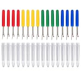 Blulu 16 Pcs Seam Ripper Stitch Thread Sewing Kit Unpicker with Plastic Handle and Cover Seam Ripper for Sewing and Crafting, Assorted Colors(Small)