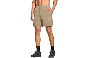 DEMOZU Men's 7 Inch Workout Tennis Shorts with Liner Lined Gym Running Athletic Shorts with Pockets