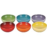 Le Creuset Stoneware Pinch Bowl Gift Set, Set of 6 Prep Bowls, Multi Color, 2 OZ
