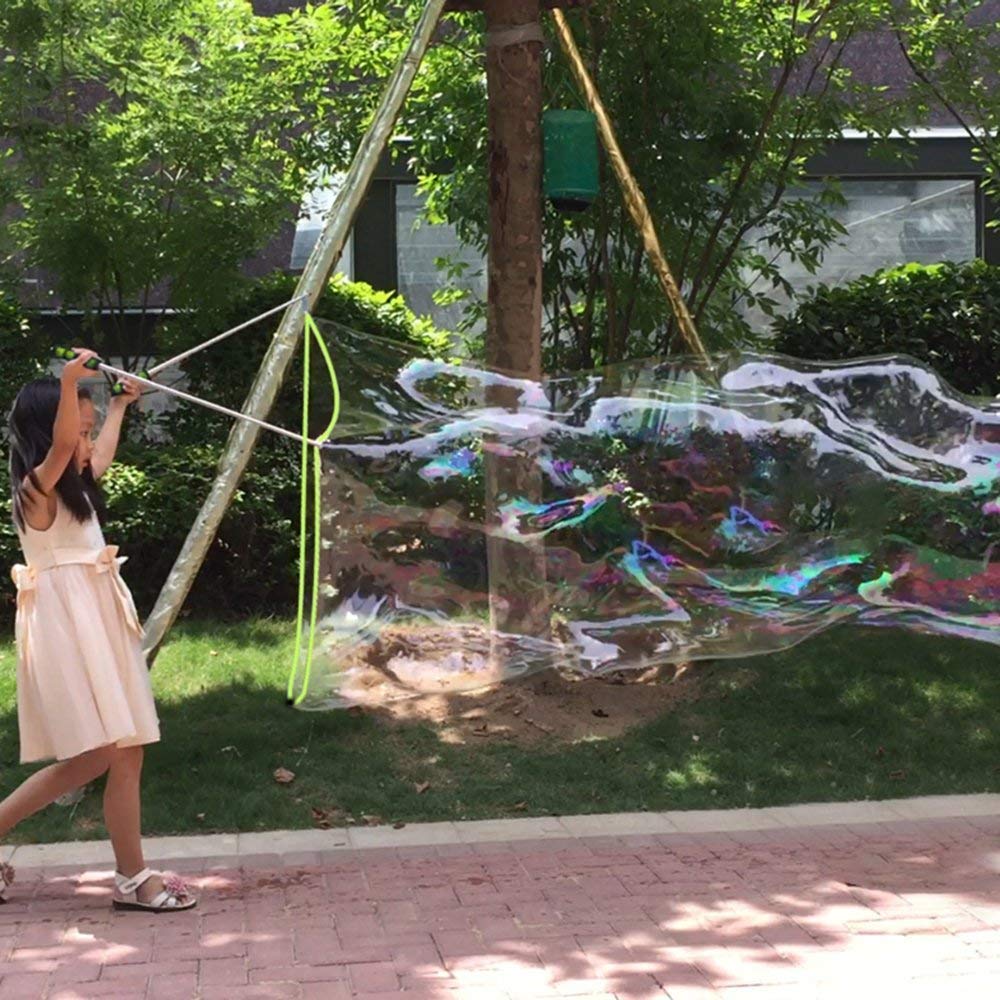 Bubble Wand Giant Bubble Wand For Kids Adult-Stainless Steel Made Telescopic Design Easy Carrying For Bubble Party Favors Summer Toy