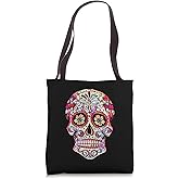 Sugar Skull Shirt Cool Calavera Dia De Muertos Day Dead Gift Tote Bag