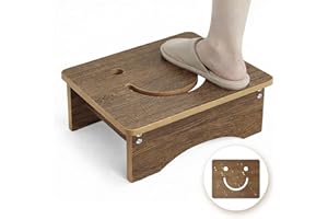 Y&M One Step Stool for Adults Seniors, Waterproof HDPE Stepping Stools with Non-Slip Foot, 5.6" Heavy Duty Bed Step for High 