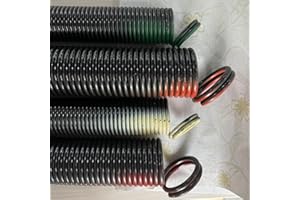 YoTooLGDS Pair of 220 lbs Heavy Duty Garage Door Extension Springs Stretch Springs, 25” Long, Double Loop Ends, High Precisio