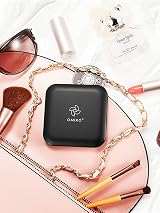 OMIRO Compact Mirror 1X/10X Magnification, Travel Foldable Pocket Mirror, Black view 9