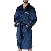 Northwest NFL Dallas Cowboys Silk Touch Bath Robe, Large/X-Large, Rollout Navy