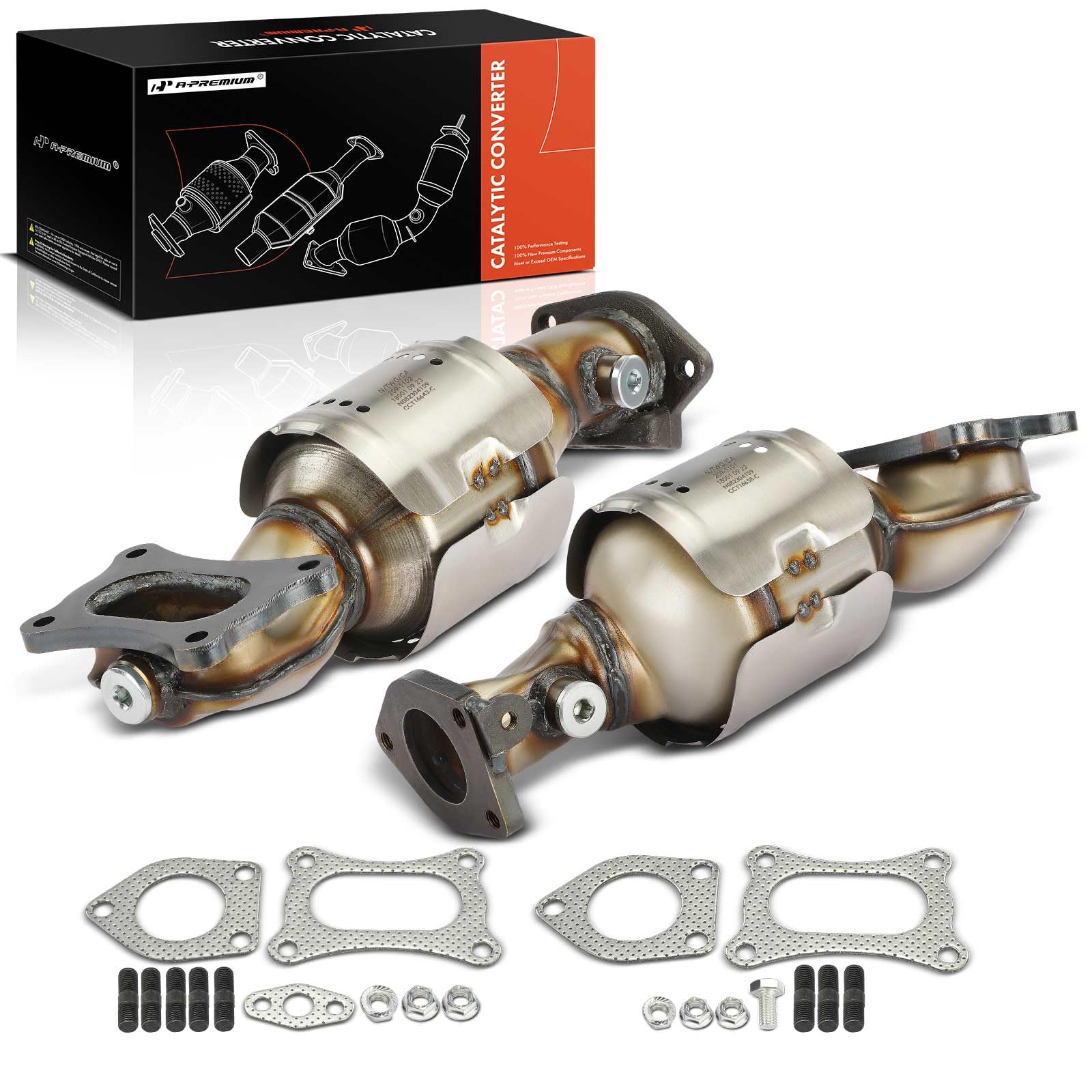 A-Premium Front 2-PC Exhaust Manifold & Catalytic Converter Kit – EPA Compliant Fit For Hyundai/Kia 3.3L 3.8L V6 - View #5