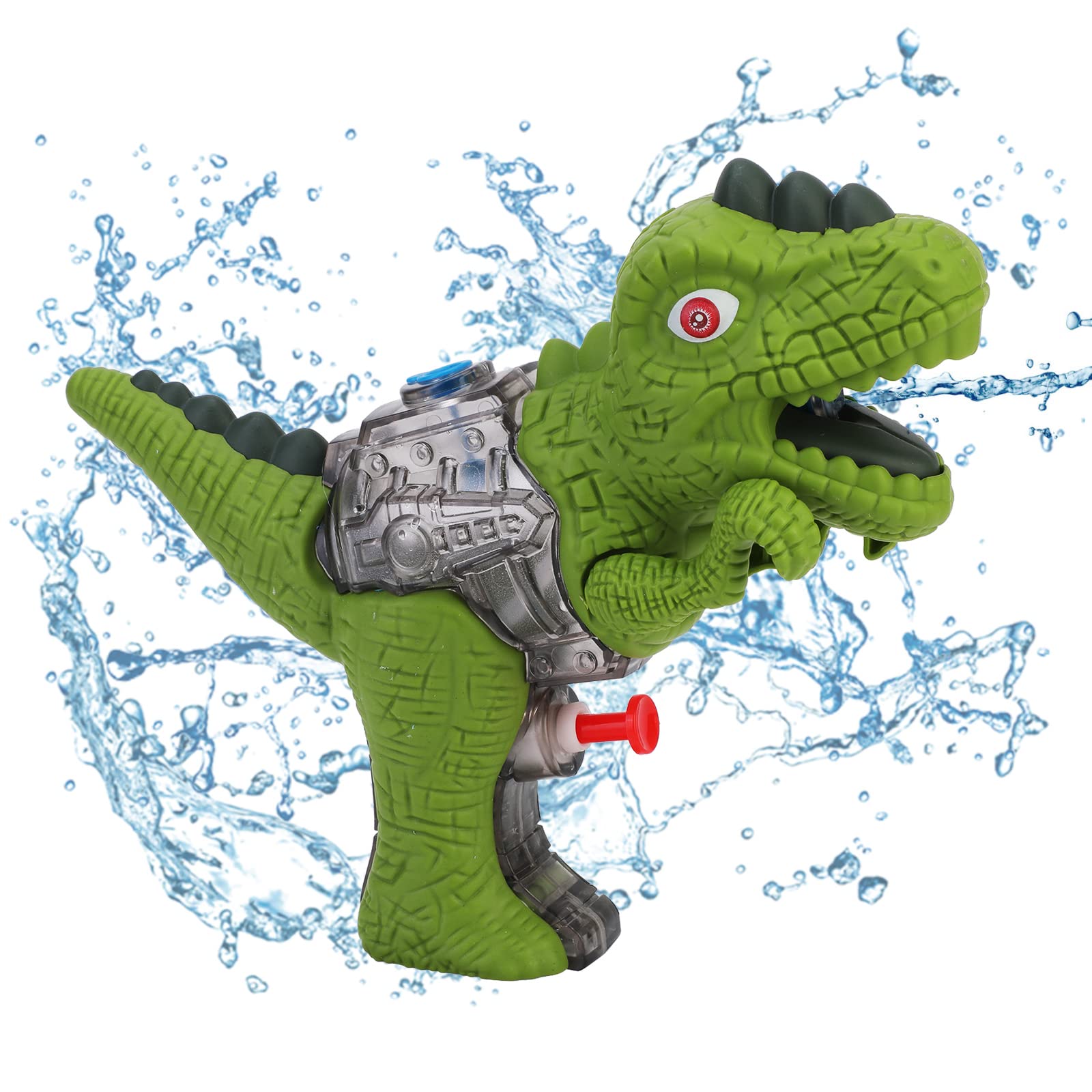 Water Gun for Kids, Dinosaur Water Pistol Squirt Gun Water Blaster Water Soaker Blaster Small Pistol Outdoor Beach Garden Pool Bath Party Water Fighting Children Girls Boys Toys, Green