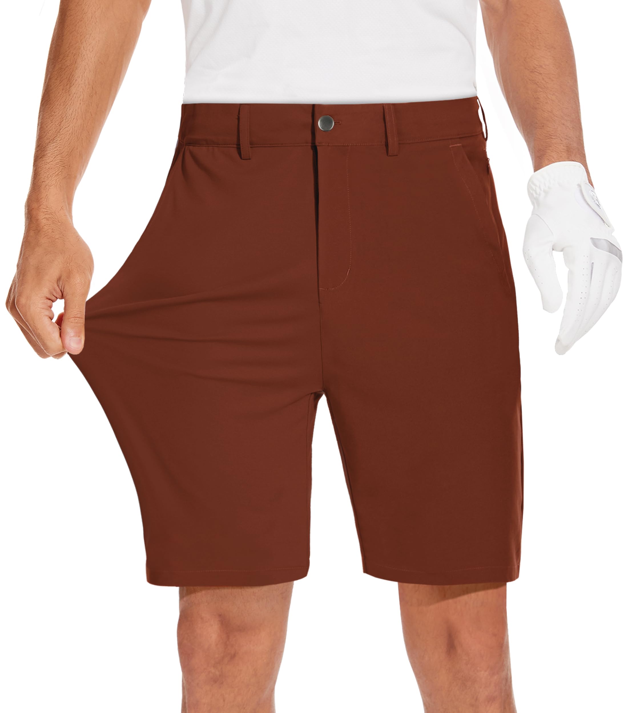 JWM Mens 7" Stretch Golf Shorts - Lightweight