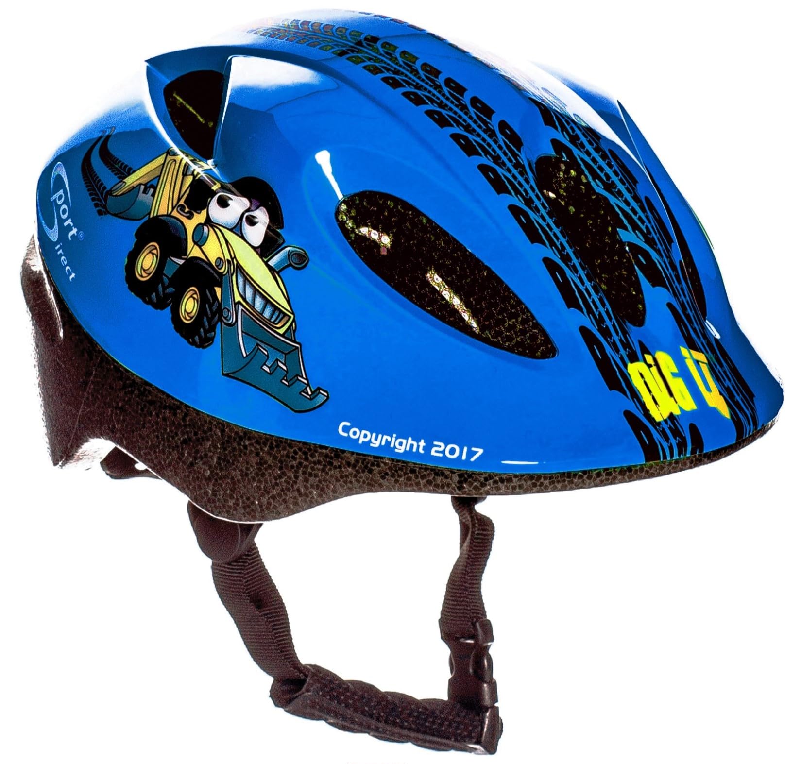 Sport Direct Dig It Bicycle Helmet Kids Boys Digger 48-52cm CE EN1078:2012+A1:2012