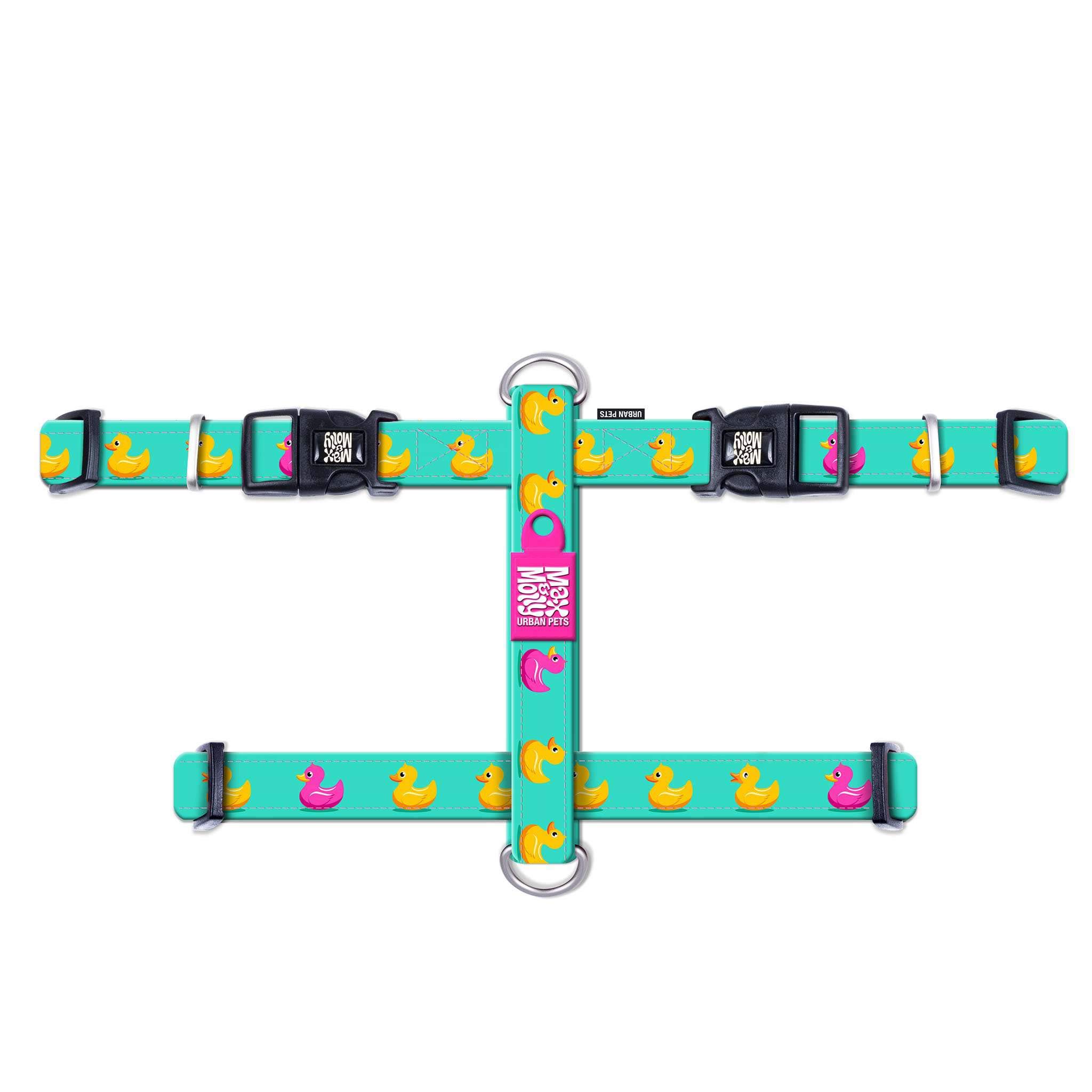 Max & Molly Dog Harness in H-Shape, Ultra Comfortable Neoprene Harness for Medium Dogs, Ducklings/M, Padded, Safe & Ultralight - Comfort for Your Faithful Companion