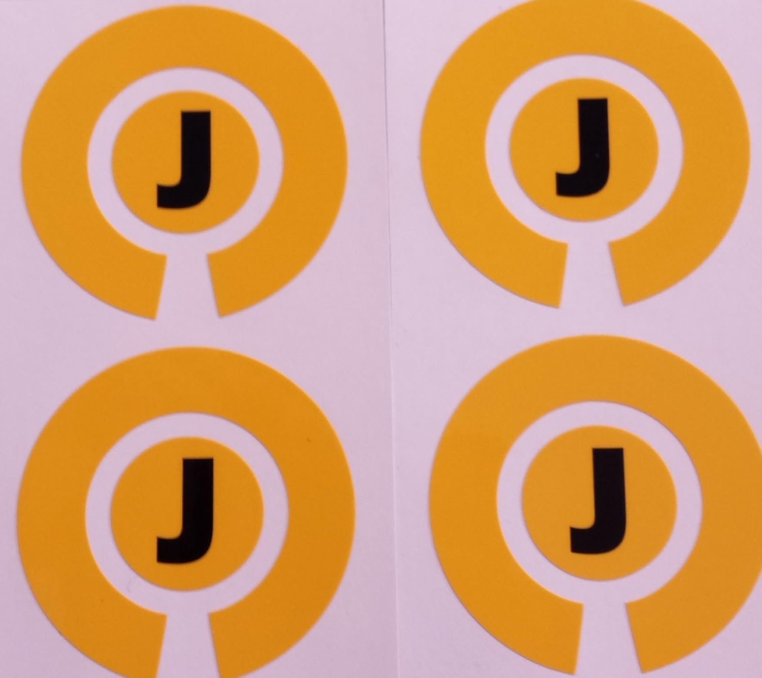 Crown Green Lawn Indoor Bowls Adhesive Lettered Coloured Marker Labels