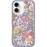 OtterBox iPhone 16 Symmetry Series Clear Case - Floral Purple