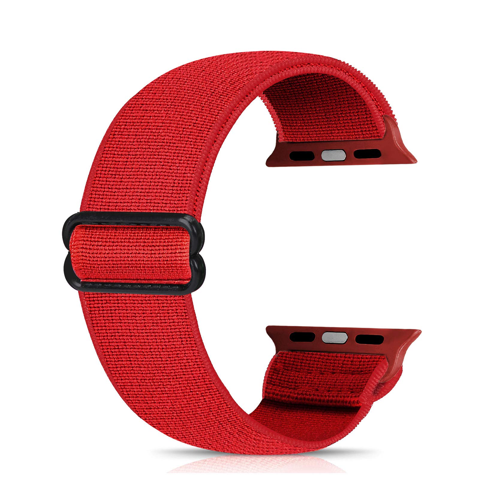 Ecogbd Elastic Replacement Strap Compatible with Apple Watch Strap 38mm 40mm 41mm 42mm 44mm 45mm 49mm, Soft Fabric Nylon Strap for iWatch Series 9,8,7,6,5,4,3,2,1,SE Women Men