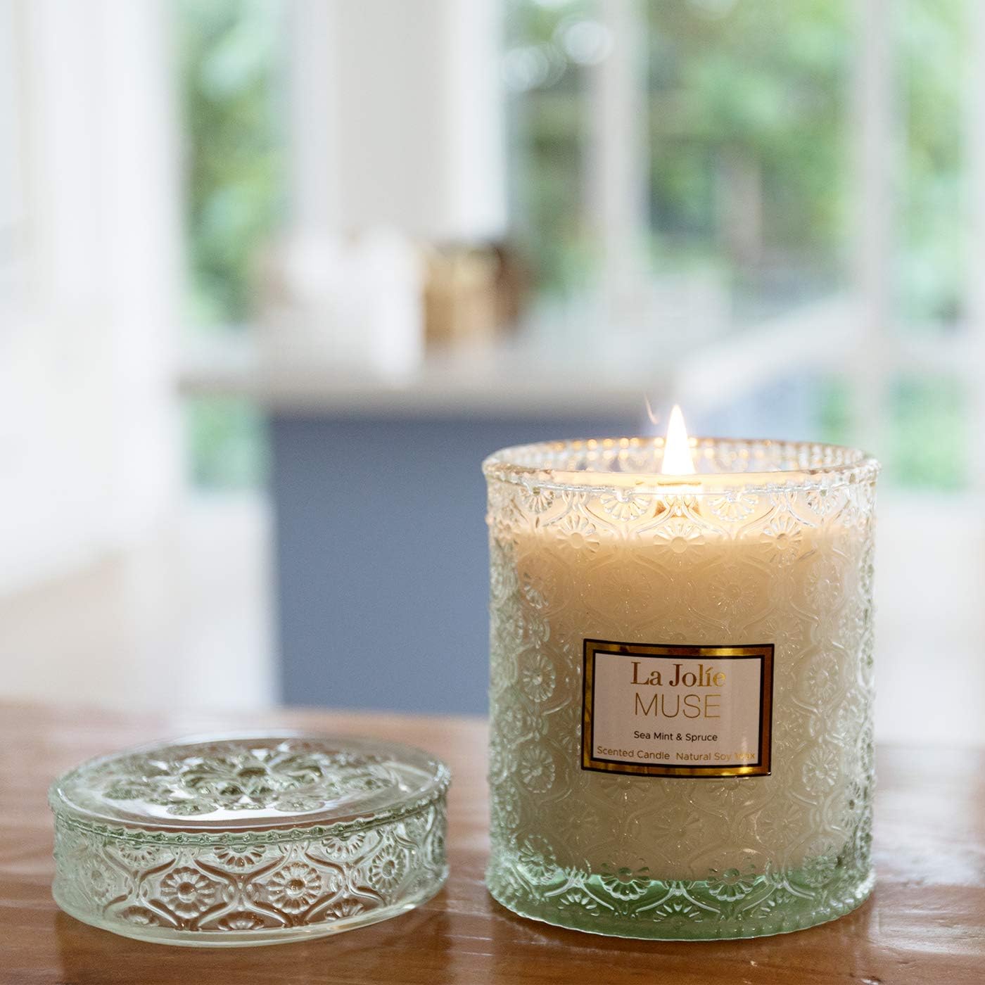 LA Jolie Muse Citrus Mint Candle - Bergamot, Yuzu, Mint, 19 oz - Image 5
