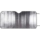 Amazon Basics UV Reflecting Foldable Front Windshield Sun Shade - 57'' x 26'', 2-MM Thickness
