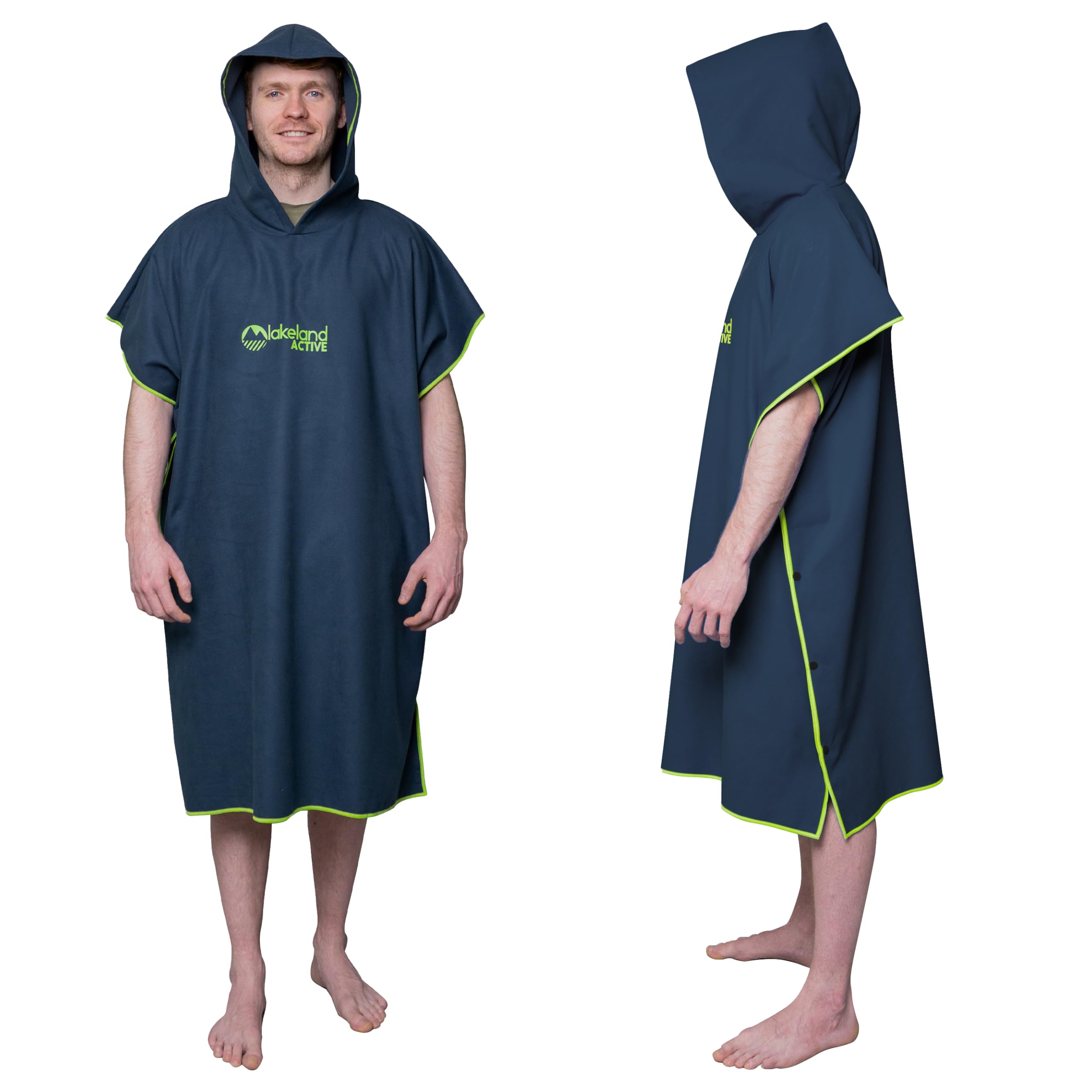 Lakeland Active Patterdale Hooded Changing Poncho Towel - Navy Blue - Adult