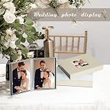 Miaikoe Small Photo Album 6x4 50 Pockets Beig​e 2 Packs Linen Top Loading view 4