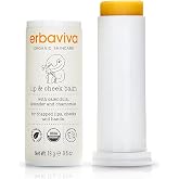 Erbaviva Organic Lip Balm &amp; Cheek Balm &ndash; Moisturizing Stick for Baby &amp; Adults | USDA Organic, Shea Butter &amp; Calendula for Dry, Chapped Skin | Lip, Cheek &amp; Hand Protection