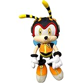 GE Animation GE52680 Eastern Sonic The Hedgehog Charmy Plush, 8.5''H, Multi-Colored