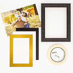 12x16 Mat for 11x14 Photo - Precut Metallic Gold