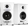 Kali Audio LP-UNF 4” Ultra Nearfield Powered Monitor System w/Bluetooth - Boundary Compensation EQ Settings - for Mixing, Recording, Audio Production - USB-C, TRS, RCA Inputs White (Pair)