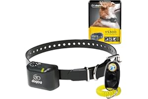 Dogtra YS300 Anti Bark Dog Collar for Small and Medium Dogs, Adjustable 6 Stimulation Levels, Vibration Warning, Low to Medium Output, Waterproof, Rechargeable w/PetsTEK Clicker