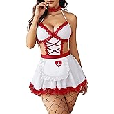 Avidlove Sexy Lingerie for Women Cosplay Costumes Lingerie Set Lace Maid Outfit